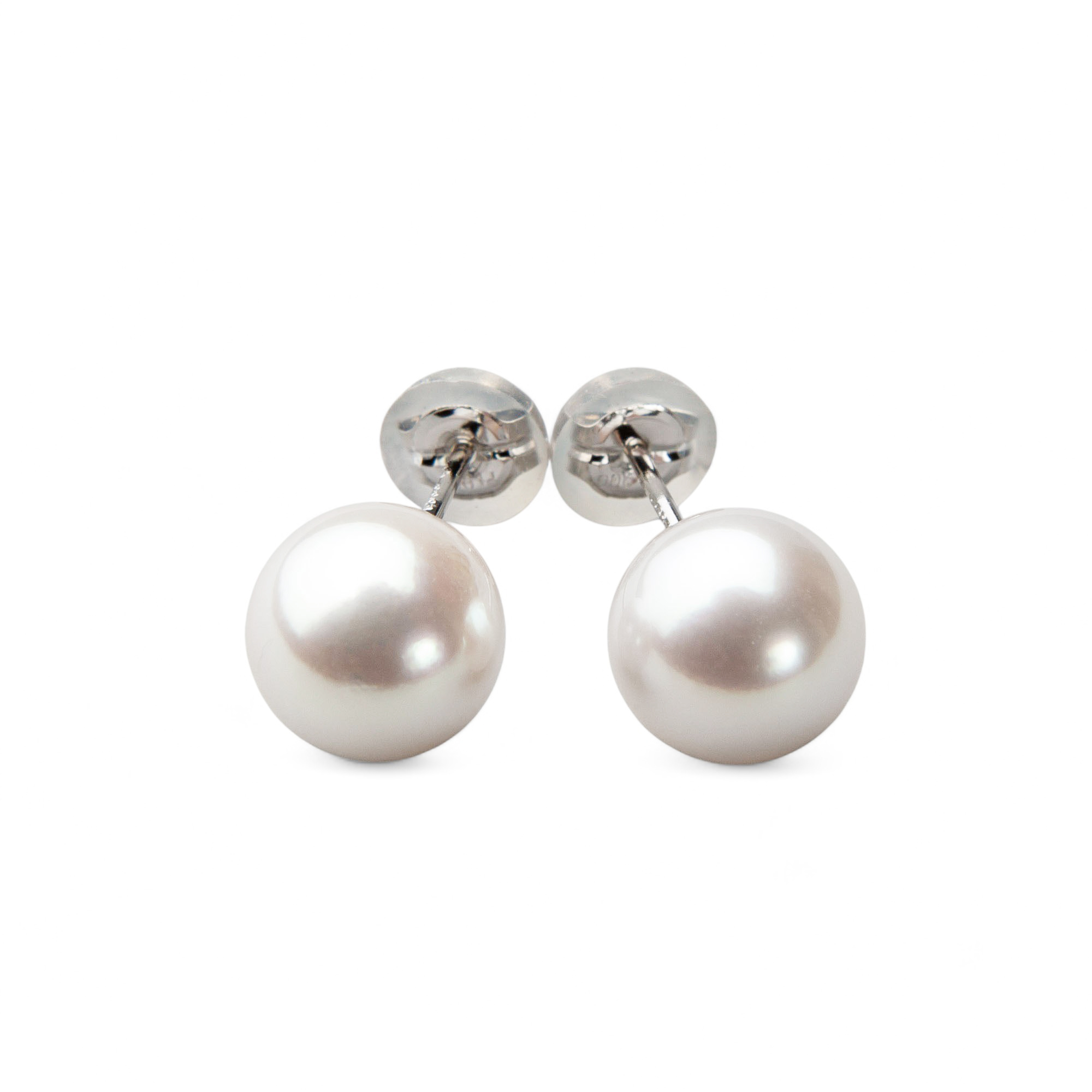 オーロラ花珠真珠 ピアス8.0-8.5mm K18YG | 花珠真珠ピアス・イヤリング