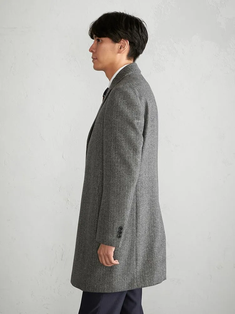 アンゴラ混 チェスターコート グレー | P.S.FA公式通販