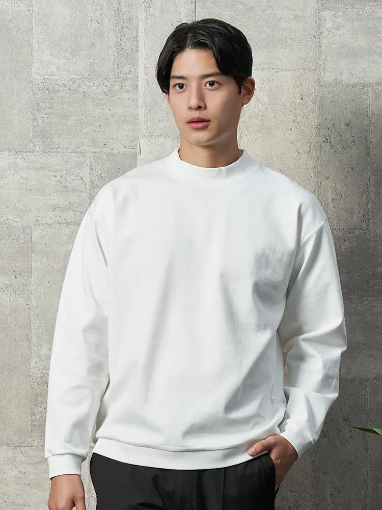 グリーン ポンチ モックネック ロンT ブラウン/グリーン | P.S.FA公式通販