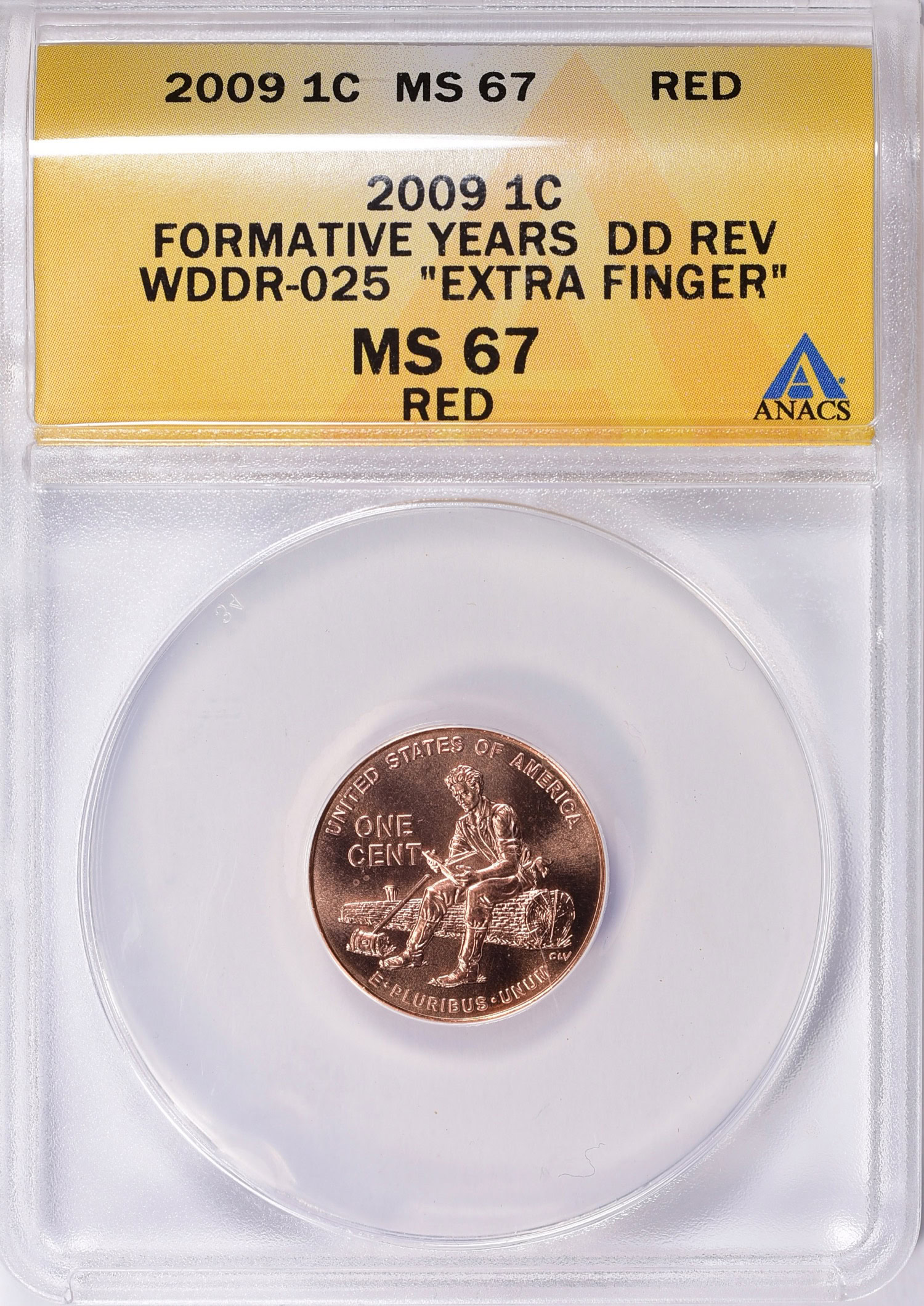 2009 Lincoln Cent Formative Years DDR WDDR-025 