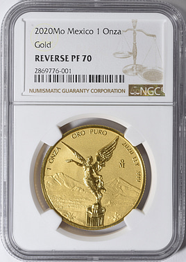 Mexico 2020-Mo Gold Onza Libertad Reverse Proof NGC Proof-70 (AGW