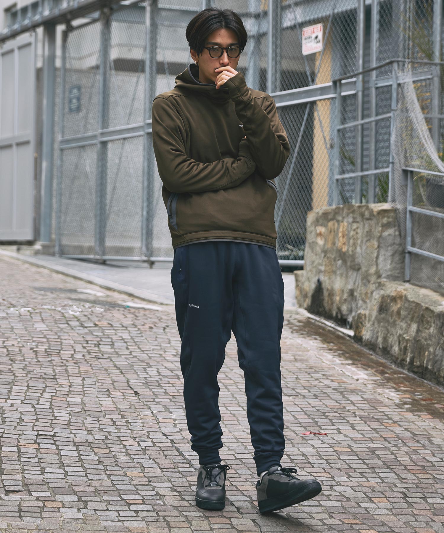 MENS】POWER STRETCH PULL OVER HOODY パワーストレッチ プルオーバー