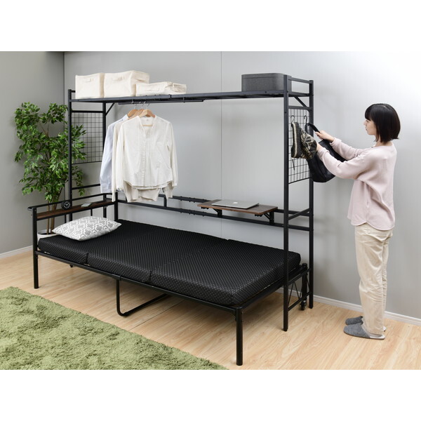 山善 BSR-2318T [テーブル付きベッドサイドラック] | 激安の新品・型