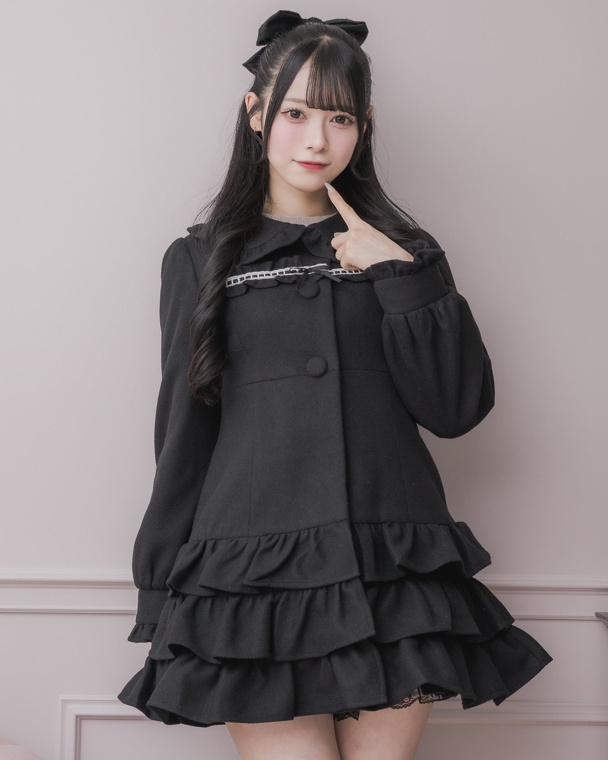 はしごレースティアードミニコート – pium