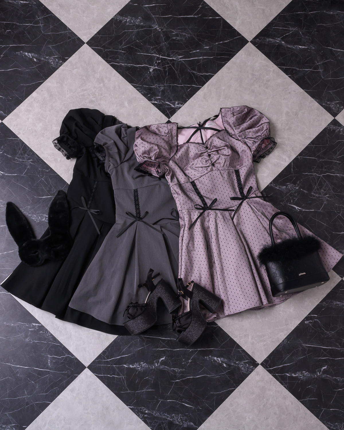 pium コルセットドールミニワンピース コルセットドールミニワンピース