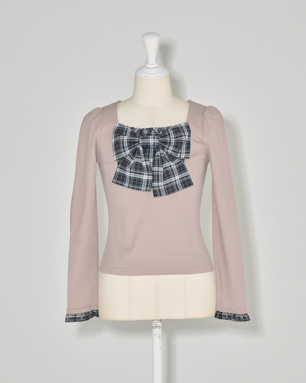 チェックリボンカットソー – pium