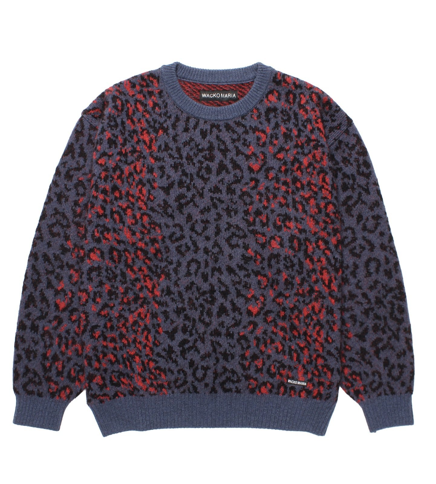 WACKO MARIA / LEOPARD MOHAIR JACQUARD KNIT SWEATER 25FW-WMK-KN07