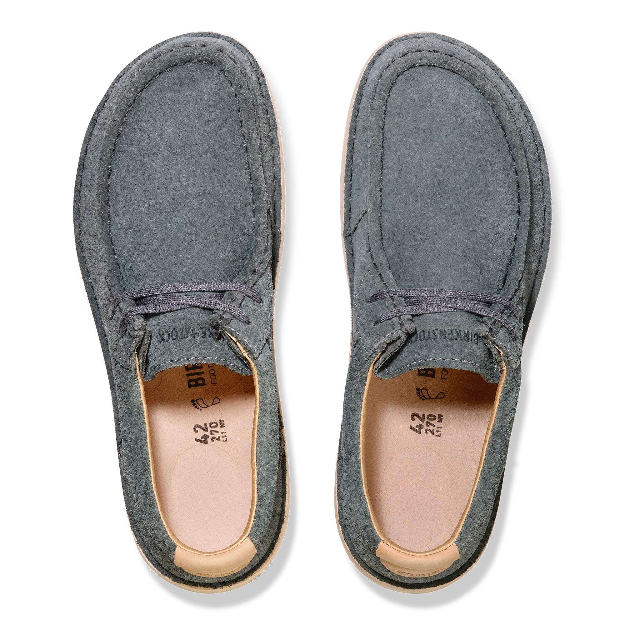 Birkenstock Pasadena Lace-Up Moc in Basalt Suede Leather – Plaza