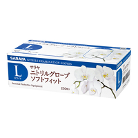 サラヤニトリルグローブ ソフトフィット ホワイト Mサイズ 250枚