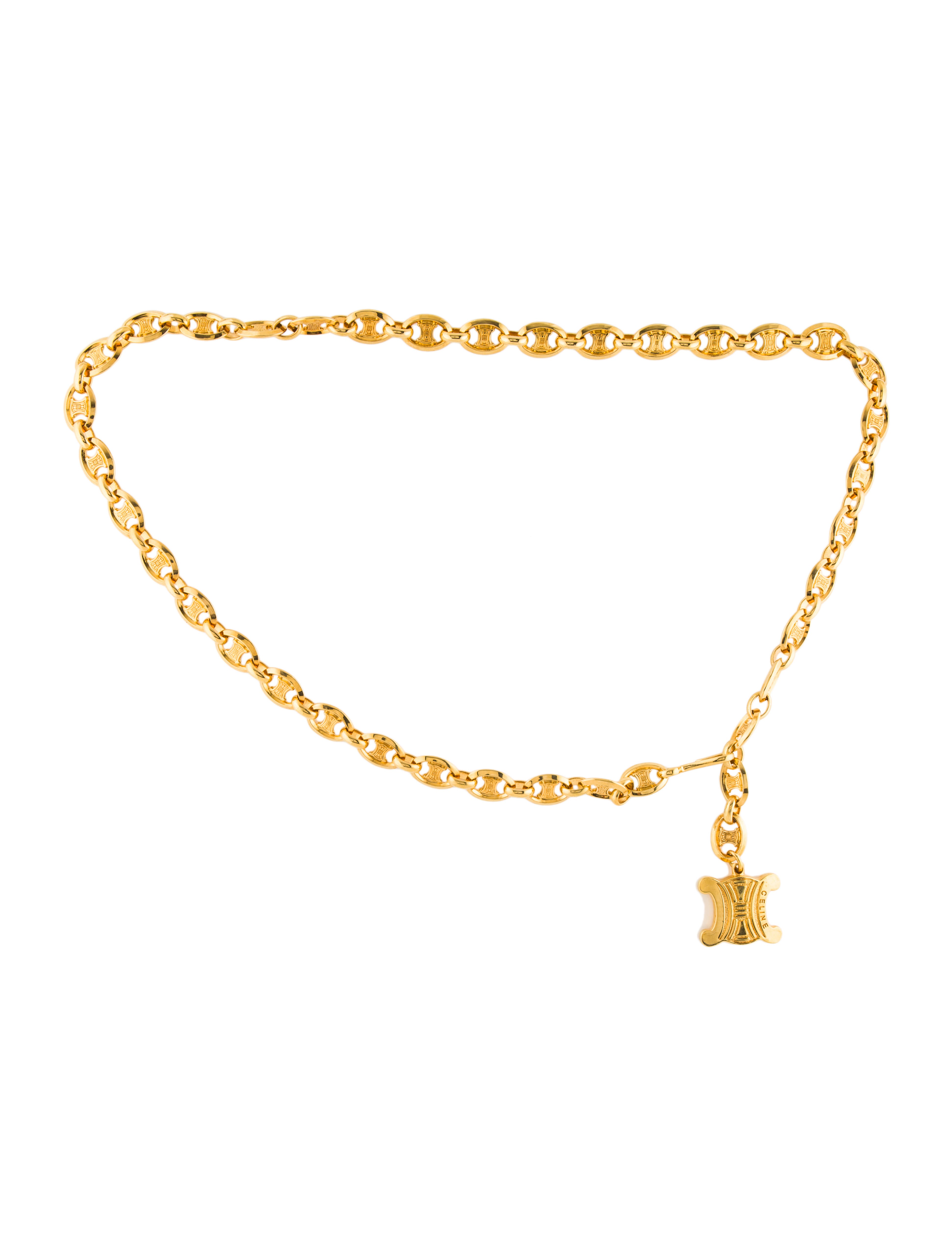 Celine Vintage Chain-Link Belt - Gold Belts, Accessories