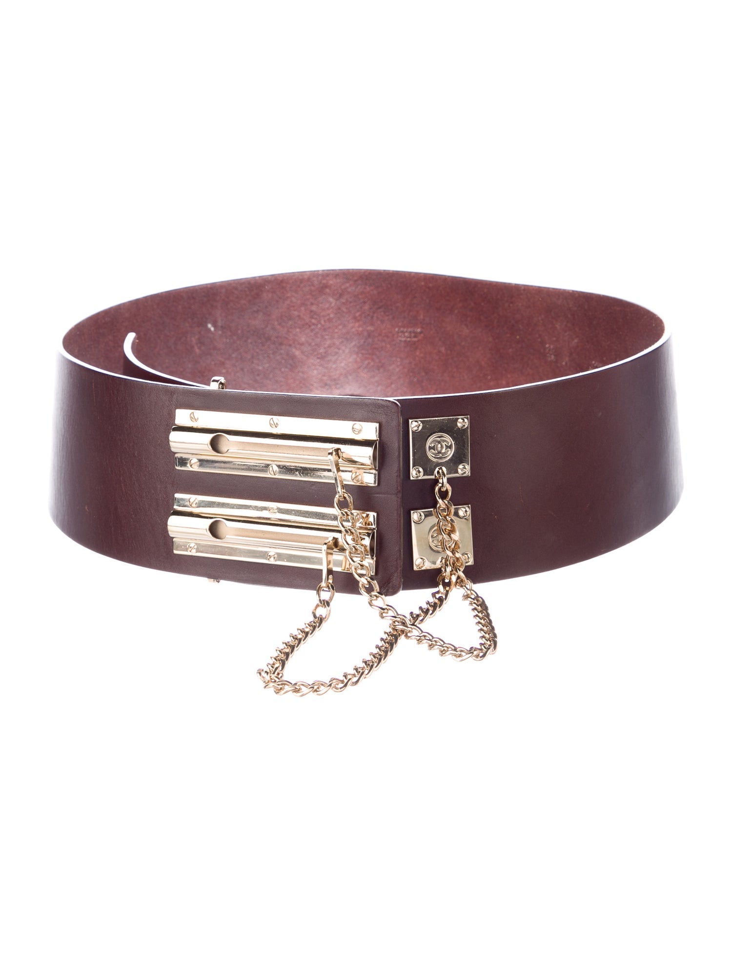 SS2002 CHANEL SLIDE CHAIN LEATHER BELT 【公式通販】