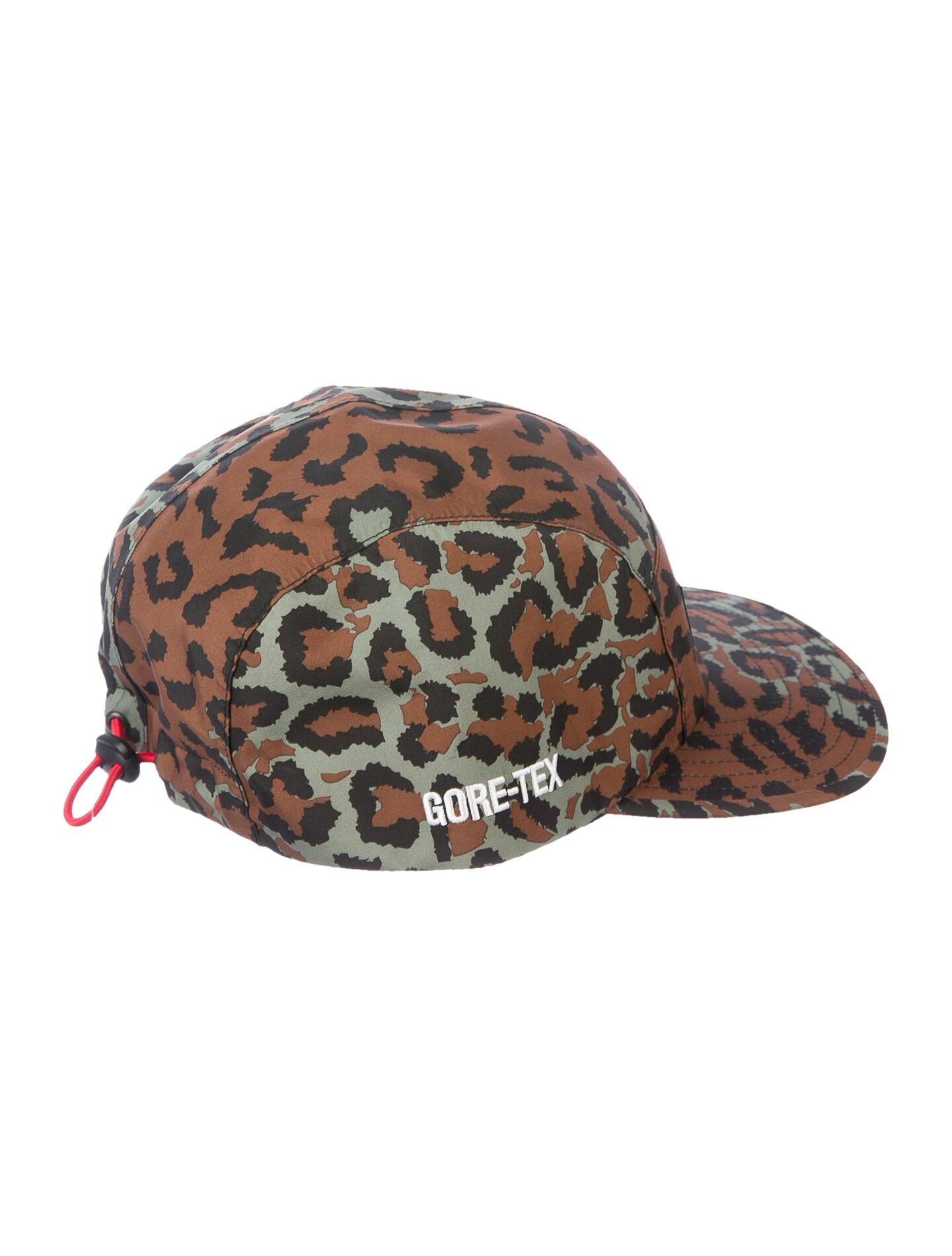 Supreme 2019 Leopard Print Gore-Tex Camp Cap w/ Tags - Brown Hats