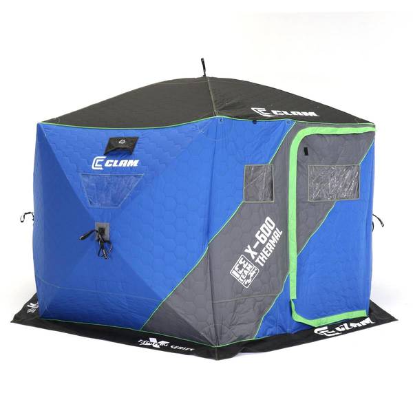 Clam X-600 Thermal Ice Team Edition - 6 Side Hub Shelter - 17484
