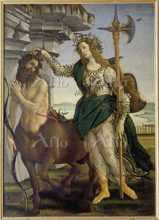 ボッティチェリ 「アテナとケンタウロス」 [21363023]のアート作品