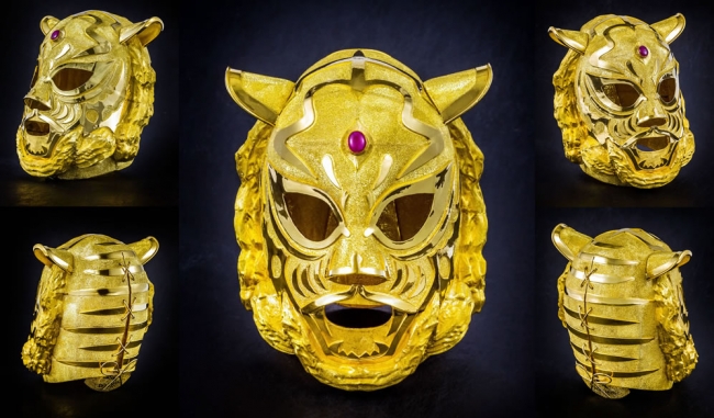 初代タイガーもビックリ！6000万円の純金マスクも展示、6/15-7/15で