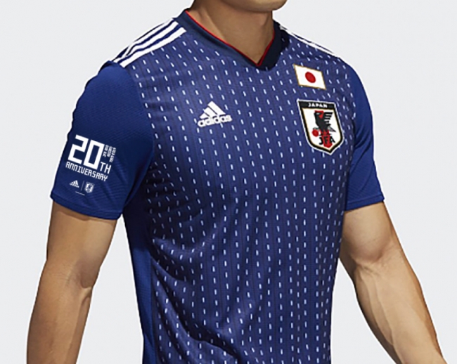 サッカー日本代表オフィシャルサプライヤー契約『20周年記念ロゴ』を