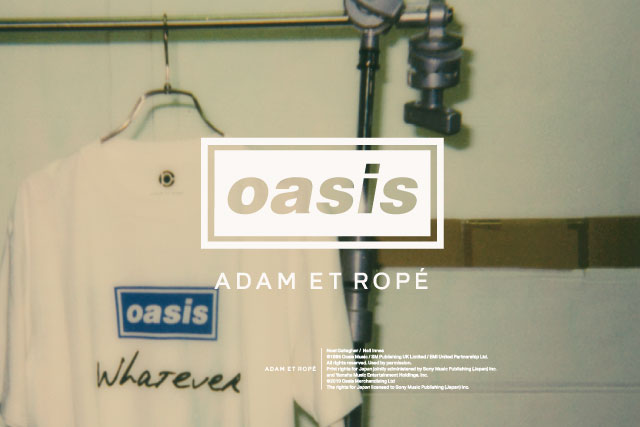 oasis×ADAM ET ROPE'の別注Tシャツコレクションの新作が発売開始