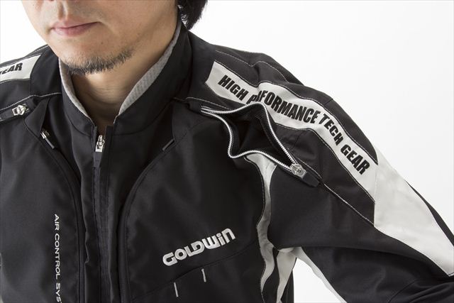 GOLDWIN】形状記憶ファスナーを採用し、エアコントロール機能がさらに