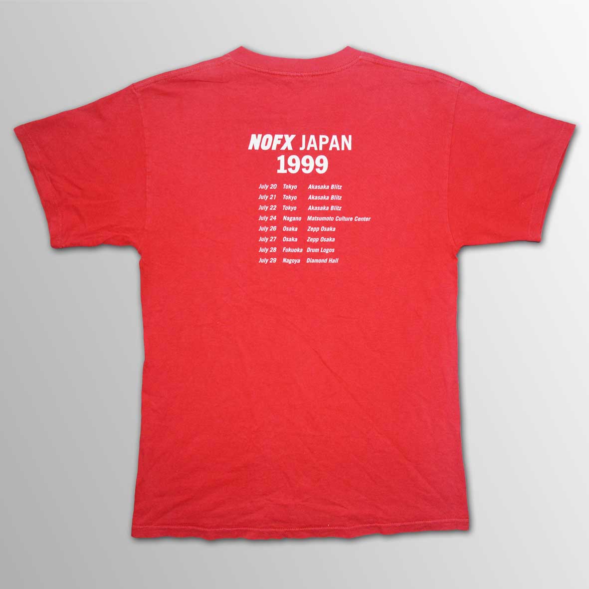 NOFX / Japan Tour 1999 T/S【Lサイズ】【ユーズド】 - PUNK MART