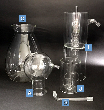 ピュアスティーラーmini用ガラスパーツ|ハーブ蒸留器ピュア