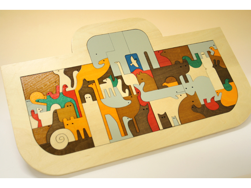 木のおもちゃ カルテット / ジョージラックパズル「ノアの方舟」 |Hape