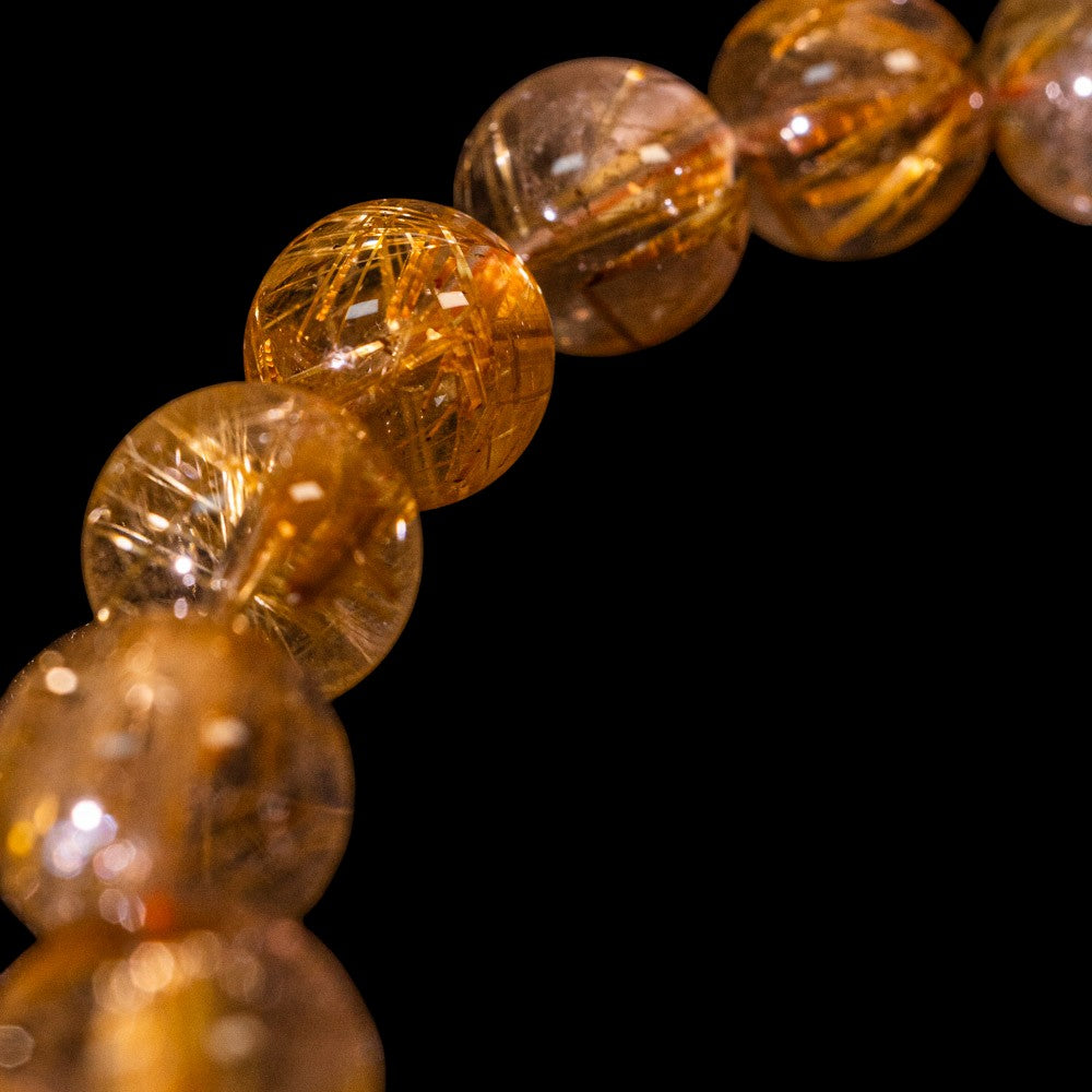 11.0mm太陽ルチル(ヘマタイト/ルチル)】ルチルクォーツ 11.0mm玉