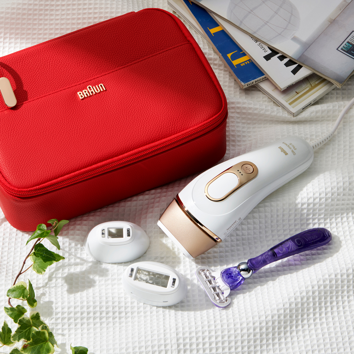 BRAUN 脱毛器 コンパクト収納ケース付き ブラウンシルクエキスパート