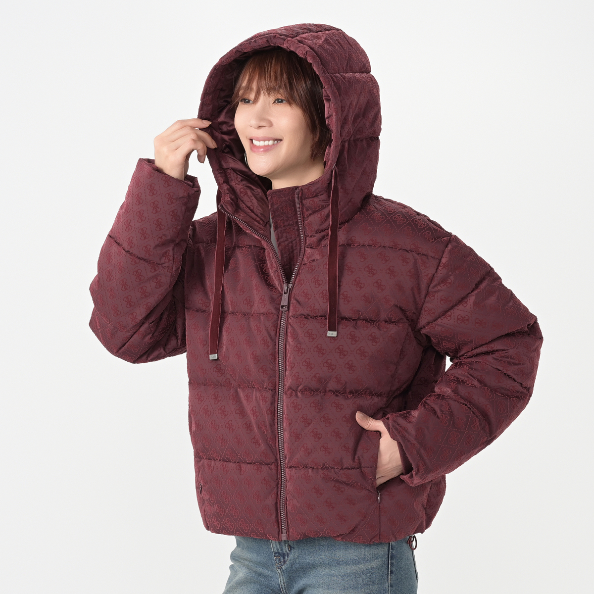 SPECIAL GUEST バーガンディ M フード付きアウター 【公式通販】