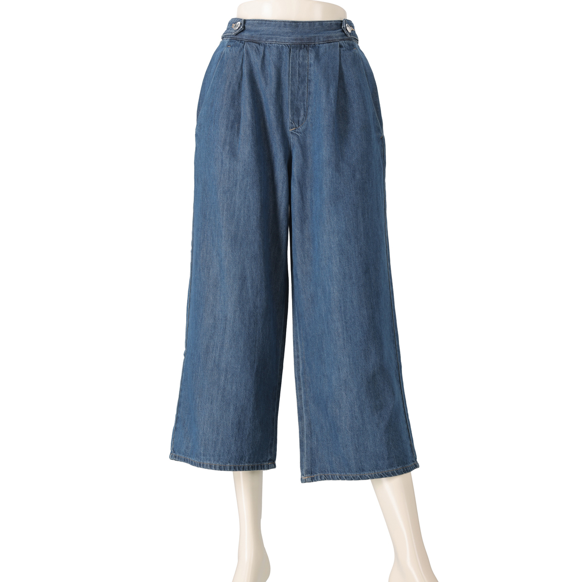 Coeur sucre デニムタックワイドパンツ ネット限定股下 クールシュクレ