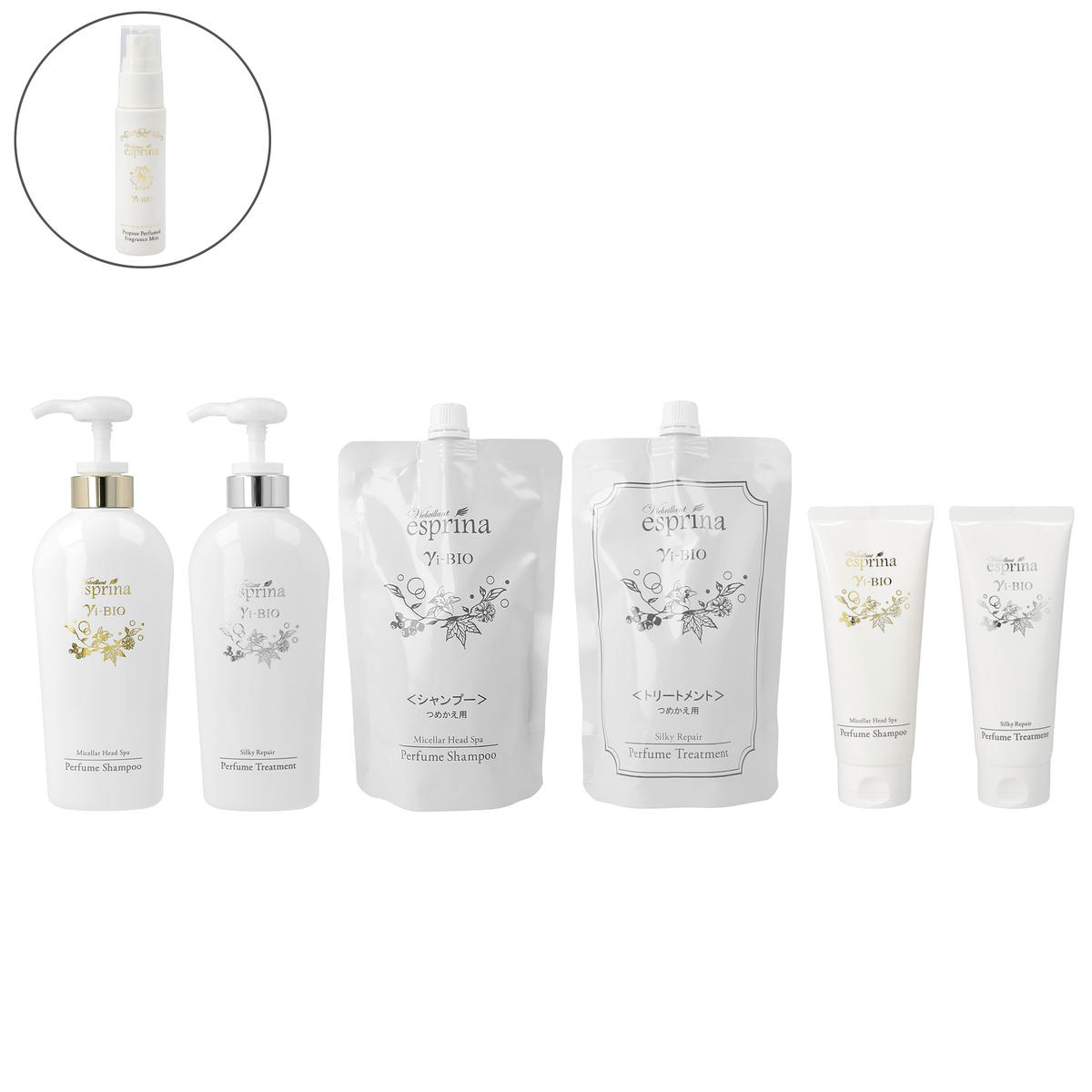 エスプリーナvi-BIOシャンプー&トリートメントレフィル+P付BSセット