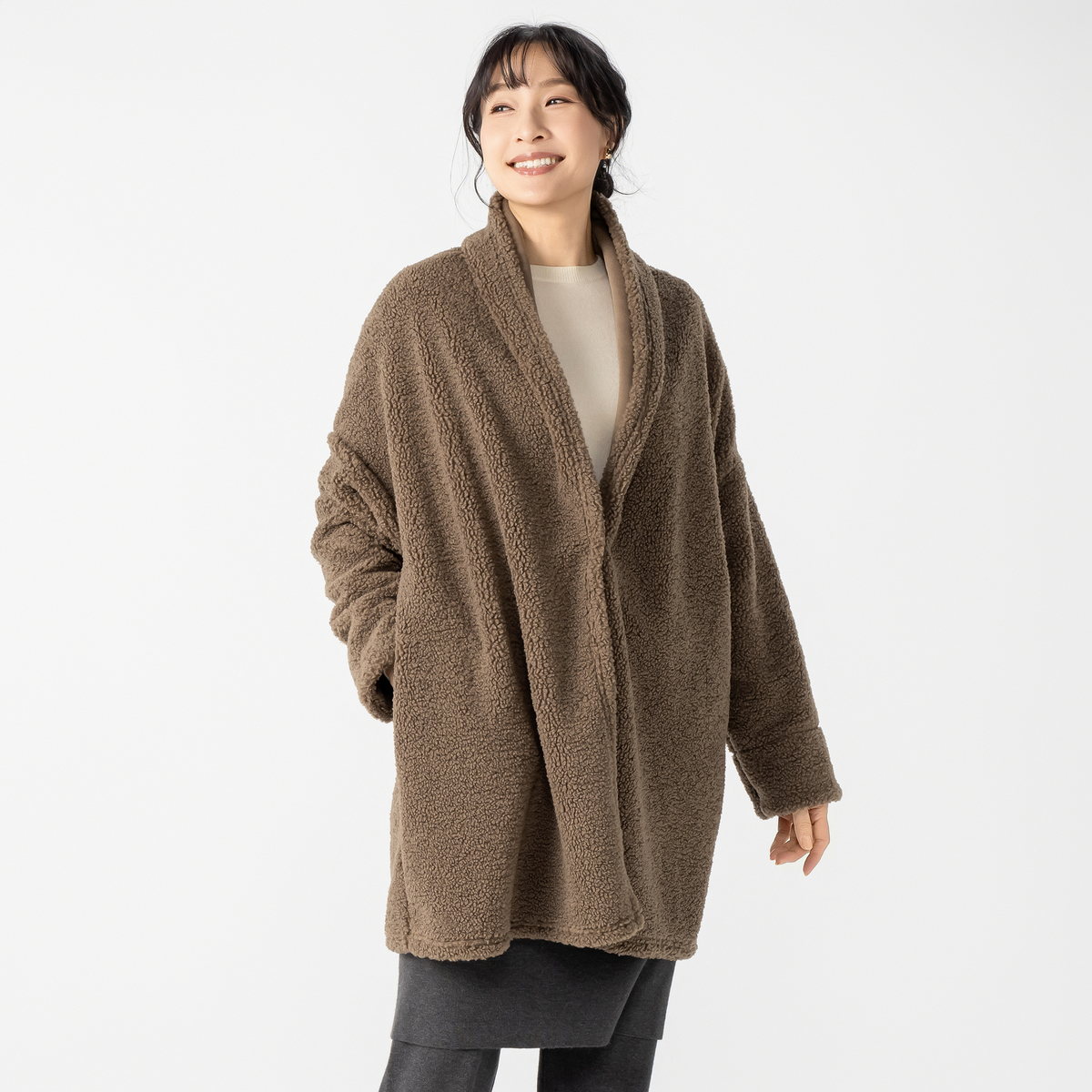 eM by Emma Taylor ボンディングボアコート eM by Emma Taylor - QVC.jp