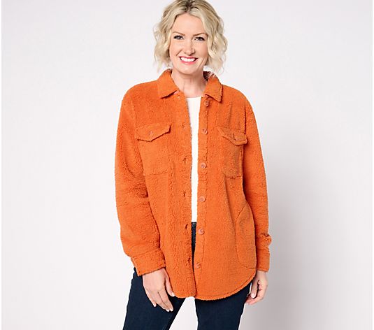 Belle by Kim Gravel SophistiChic Sherpa Shacket - QVC.com