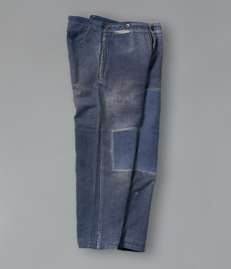 30's インディゴリネンフレンチワークパンツ - Fresh Service
