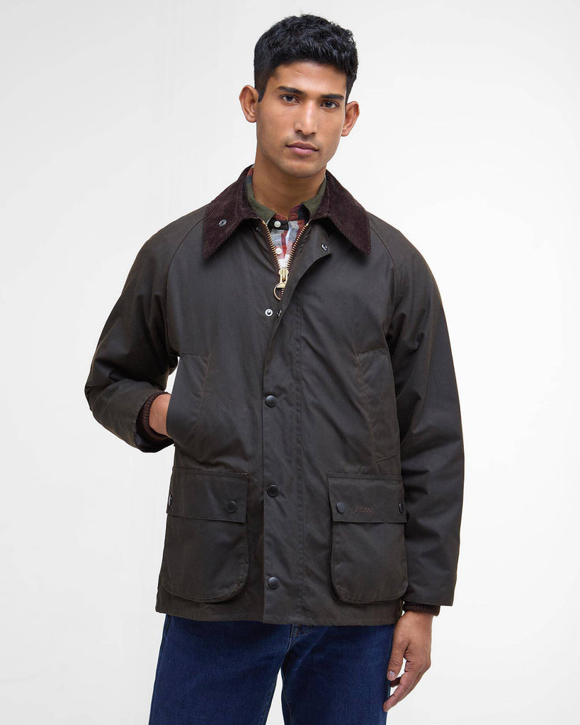 Barbour Classic Bedale Wax Jacket In Classic Dark Olive | Rainwater's