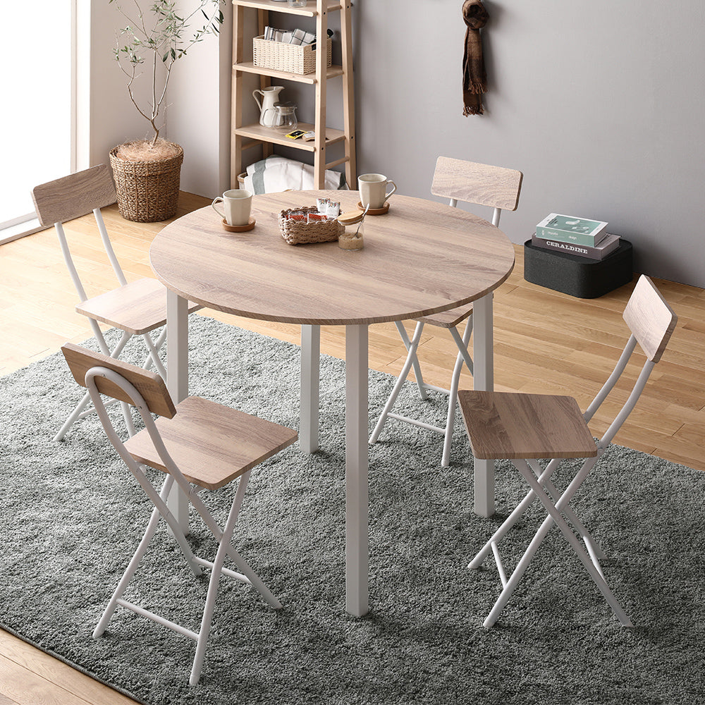 円形ダイニングテーブル/直径90cmのコンパクトなダイニングテーブル