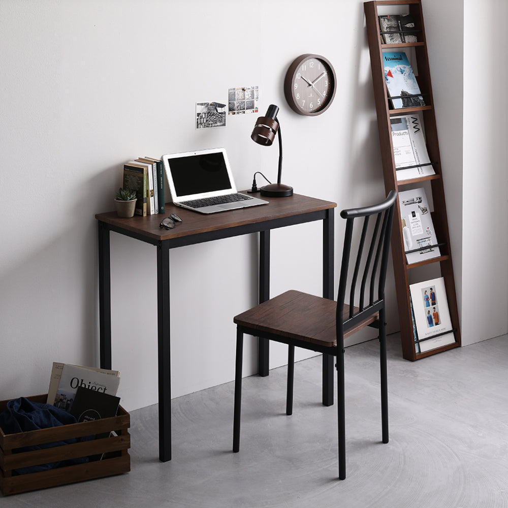 コンセント付き デスクチェアセット [幅80cm]/コンパクトデスク＋