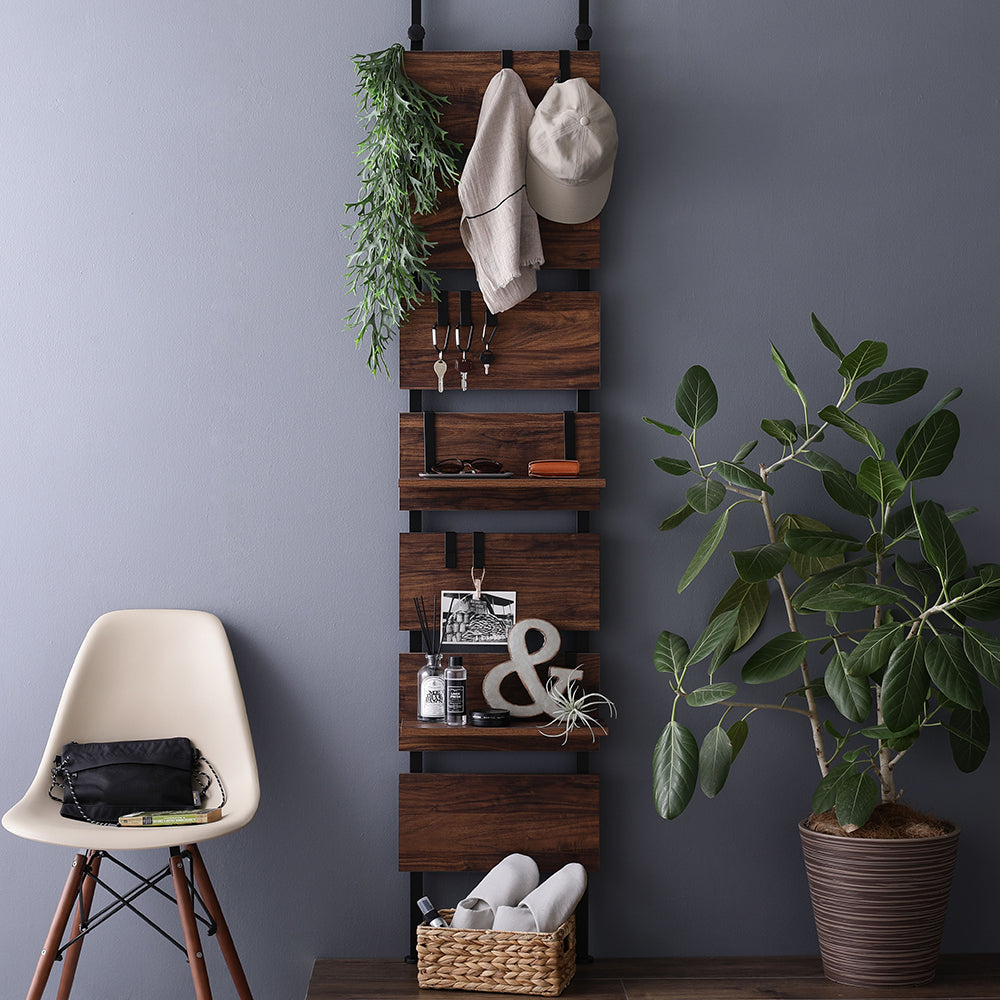 横幅・追加棚も選べるウォールラック 突っ張り棚/突っ張り式収納ラック