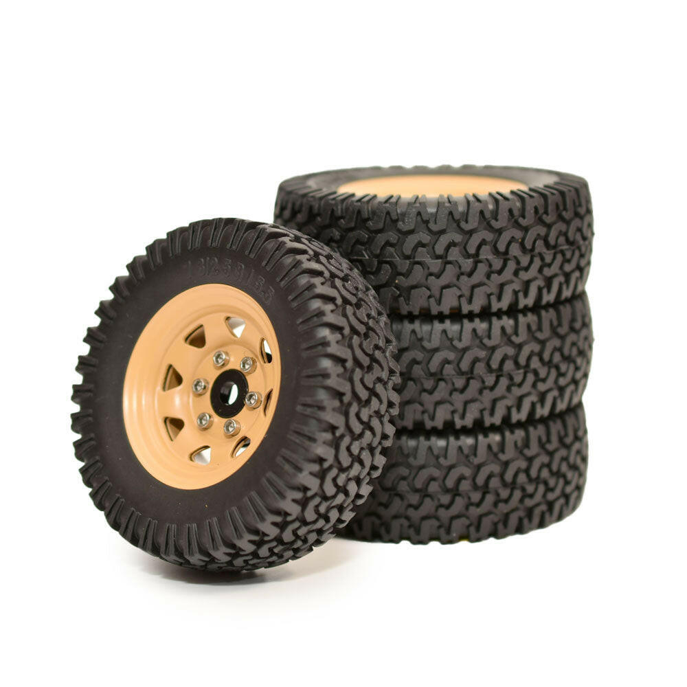 問屋ワールド】クローラーRC用1.55インチスチール製ビードロック