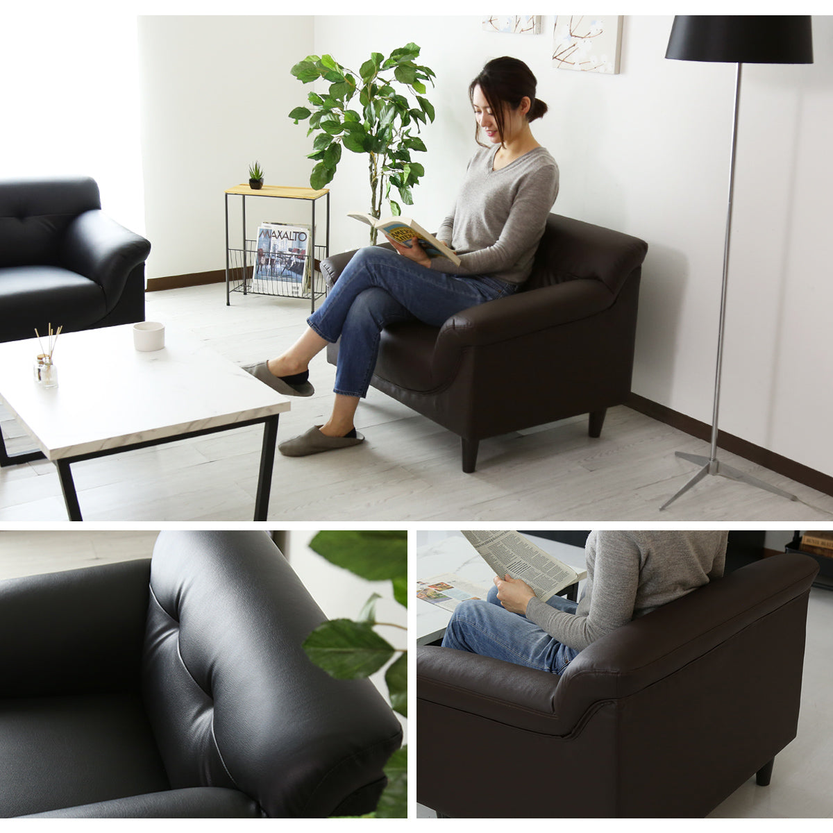 シングルソファ ソファ ソファー 1P 1シーター 1人掛け 1人用 RW755