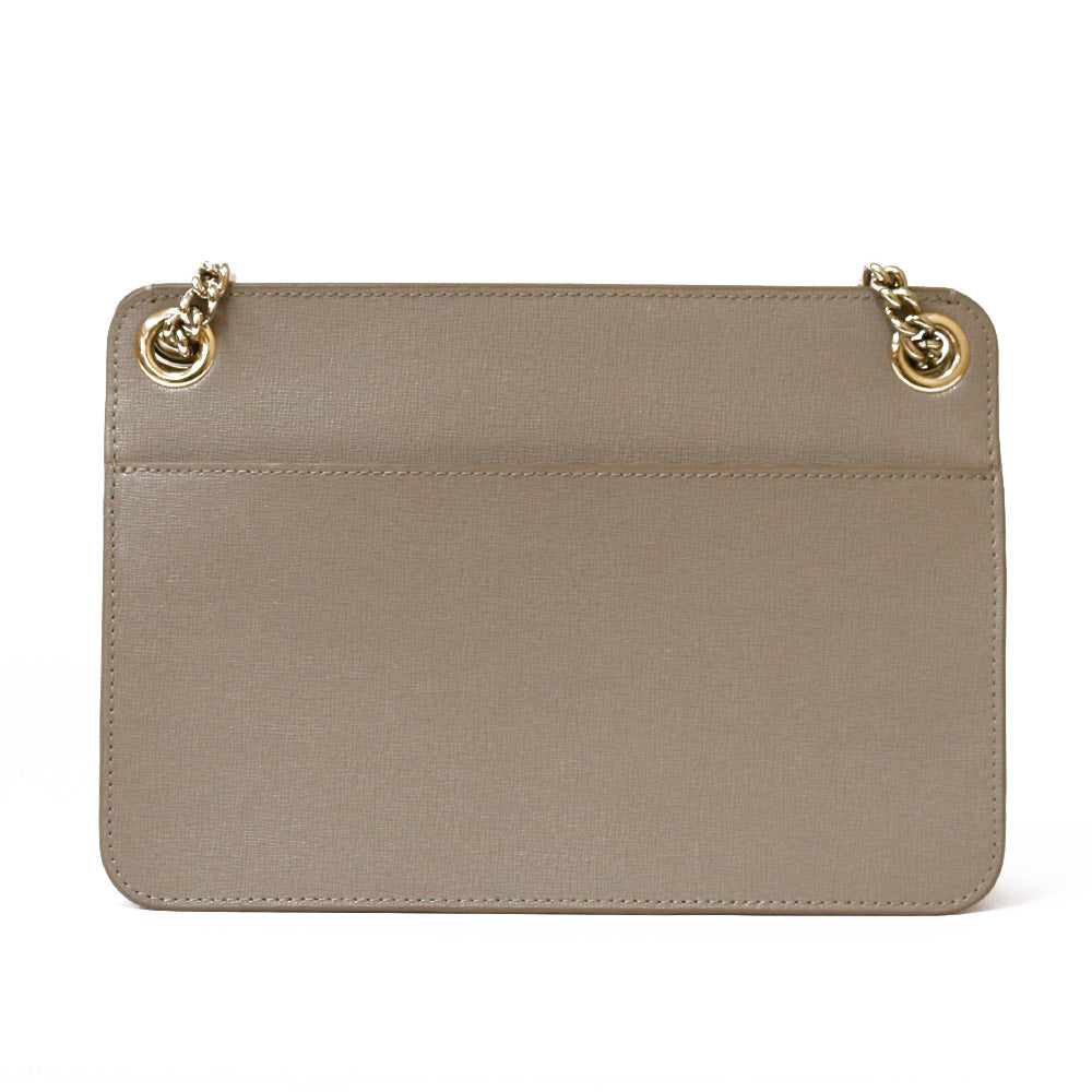 フルラ Furla チェーンショルダー ショルダーバッグ レザー グレー
