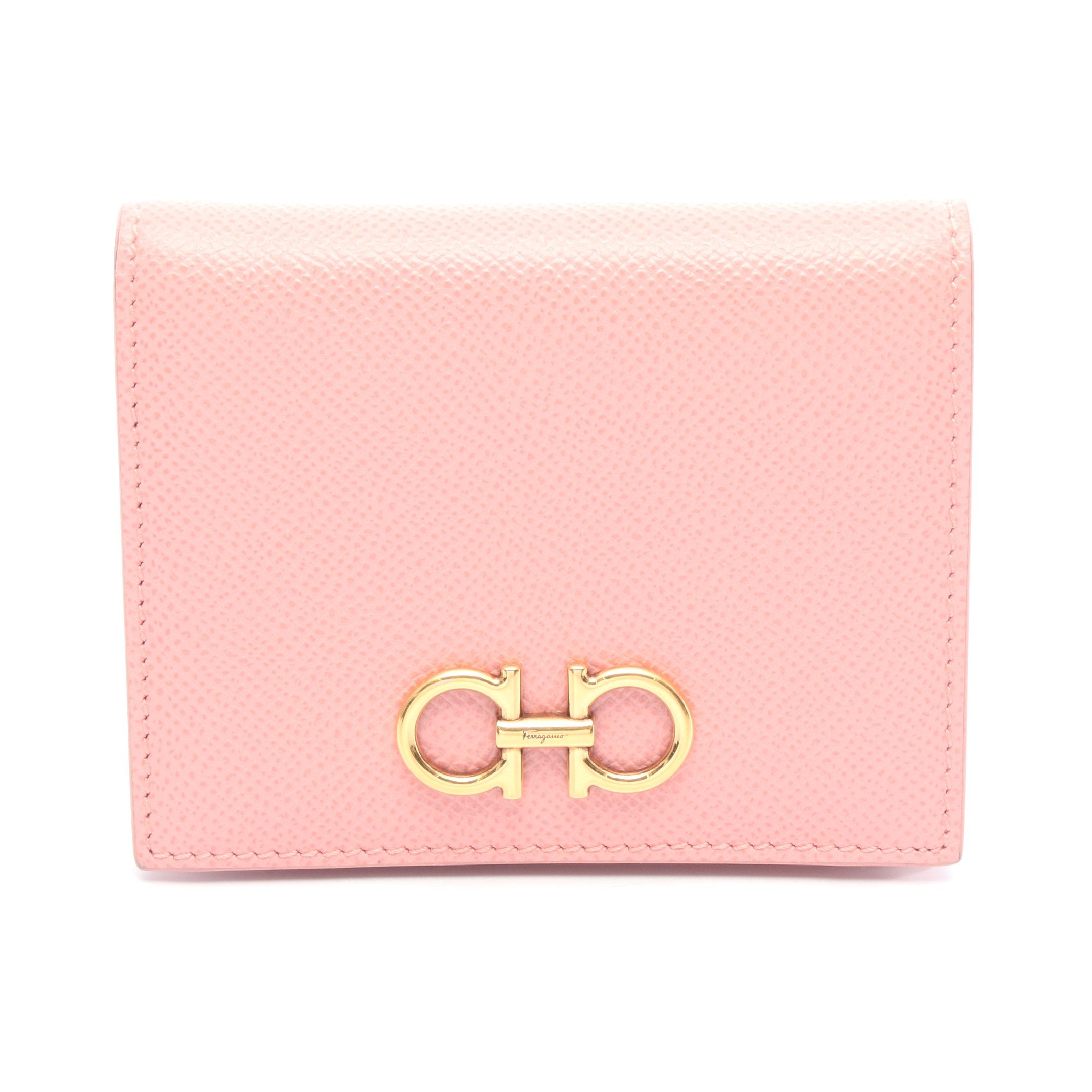 ガンチーニ 二つ折り財布 レザー ピンク サルヴァトーレフェラガモ – RECLO
