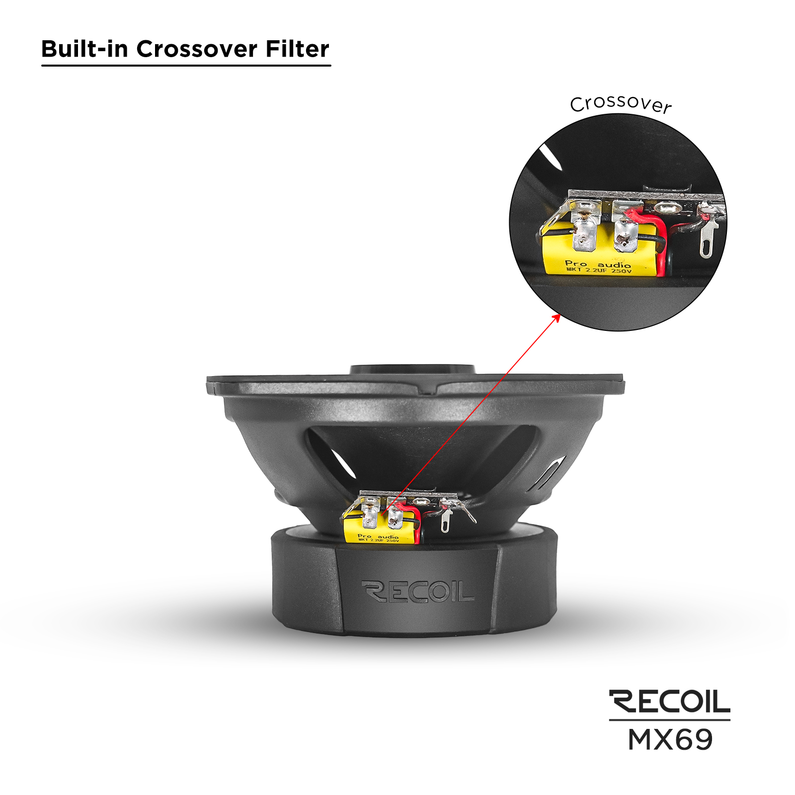 MX69 Pair 6X9-Inch 2-Way Pro Audio High Output Midrange Coaxial