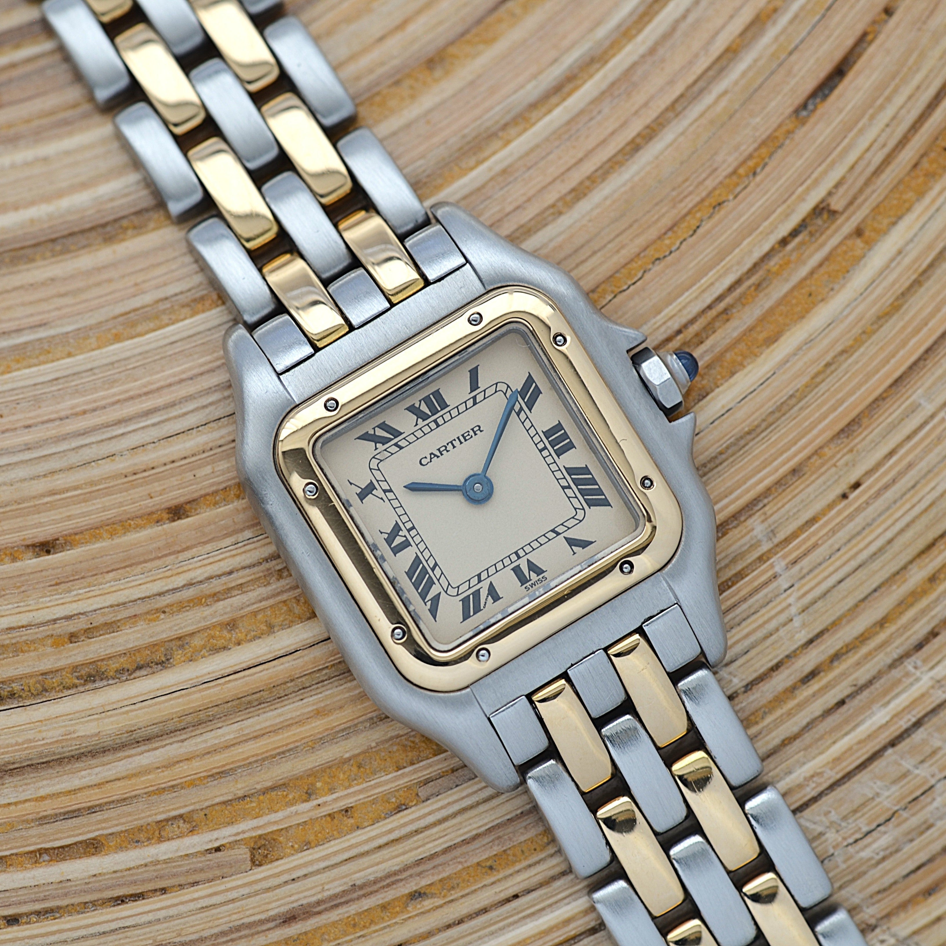 Cartier】カルティエ パンテールSM 2ロウ 18KYG×SS