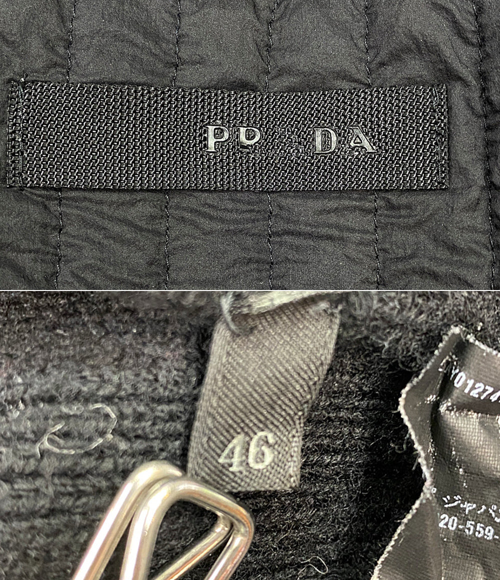 PRADA ナイロン切替ニットジャケット 08aw メンズ SIZE 46 プラダ