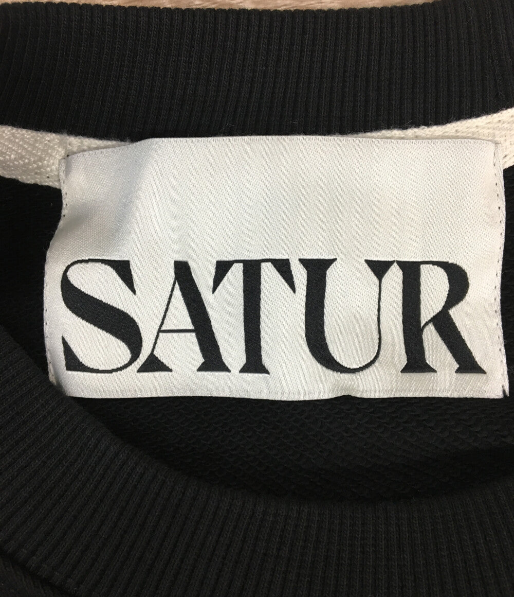 美品 SATUR セター スウェット Classic Logo Sweatshirt レディース