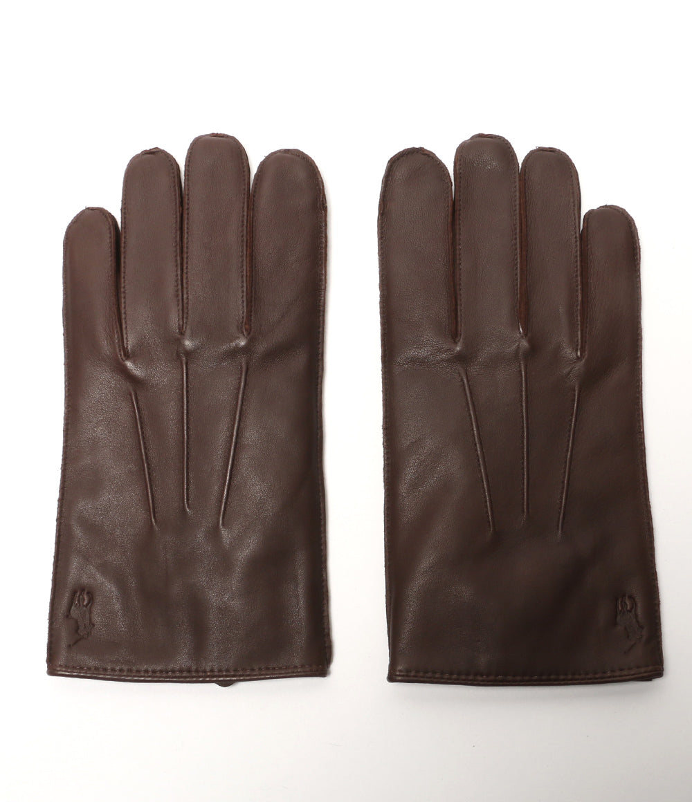 美品 POLO RALPH LAUREN 手袋 ラインド シープスキン タッチグローブ