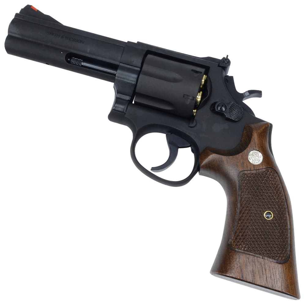 マルシン 発火式モデルガン S&W M586 4インチ 完成品 ブラックHW 木製