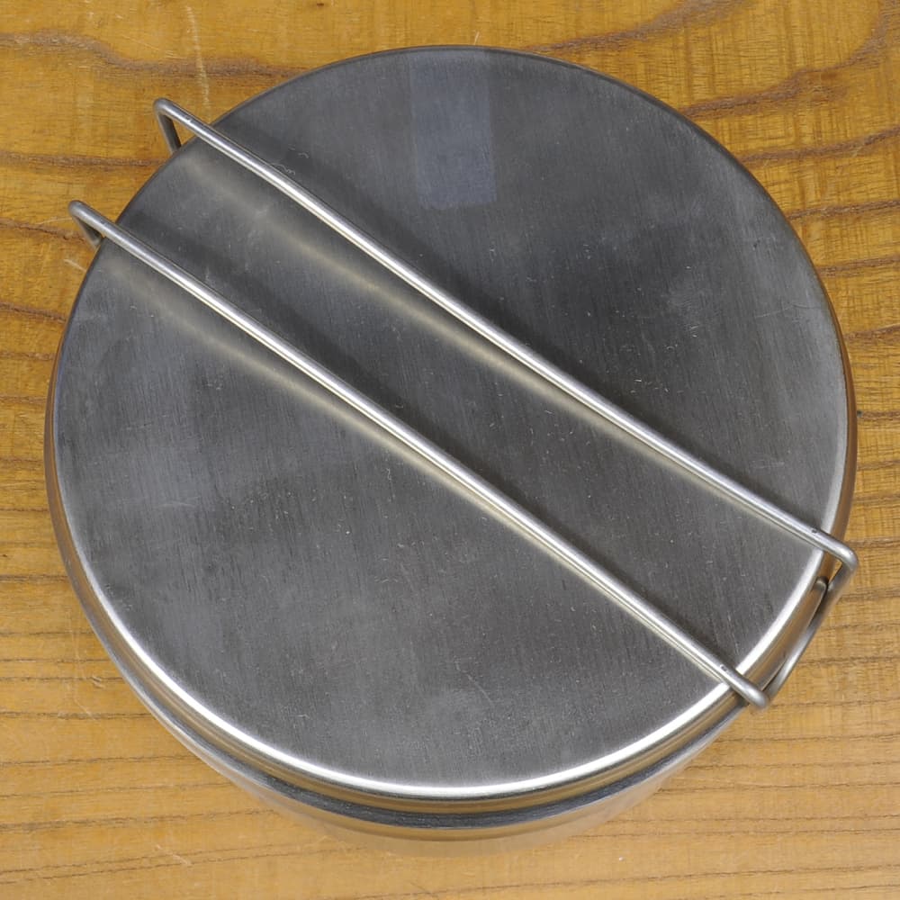 チェコ軍放出品 メスキット ステンレス製 2ピースクッカー デッド