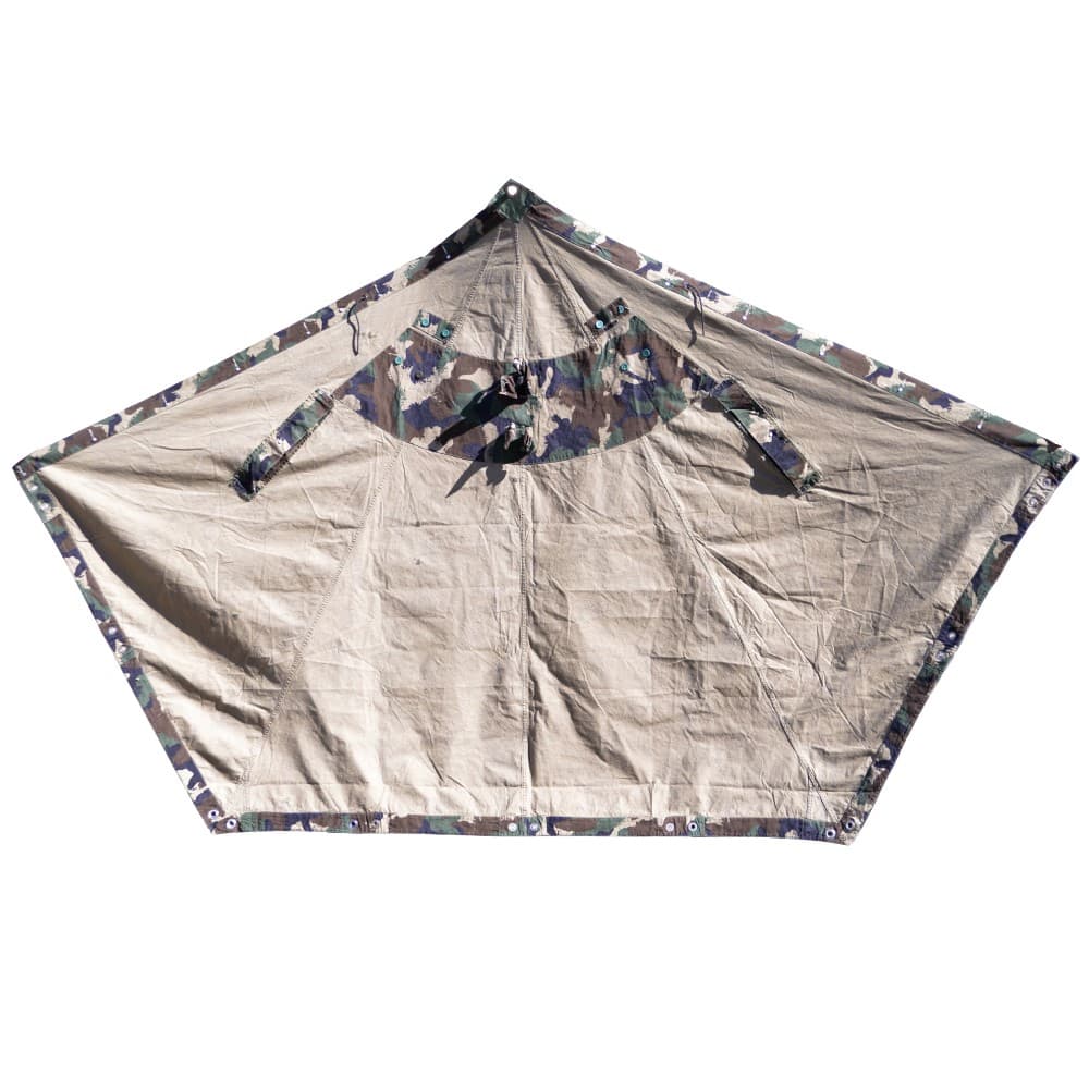 ハンガリー軍放出品 テントシート 軍幕 M1990迷彩 五角形 | ミリタリー