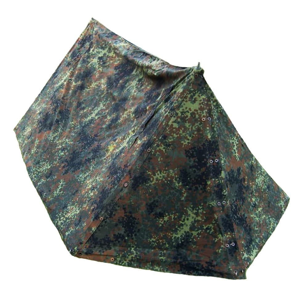 ドイツ軍放出品 テントセット 軍幕 Flecktarn フレクター迷彩 ポンチョ